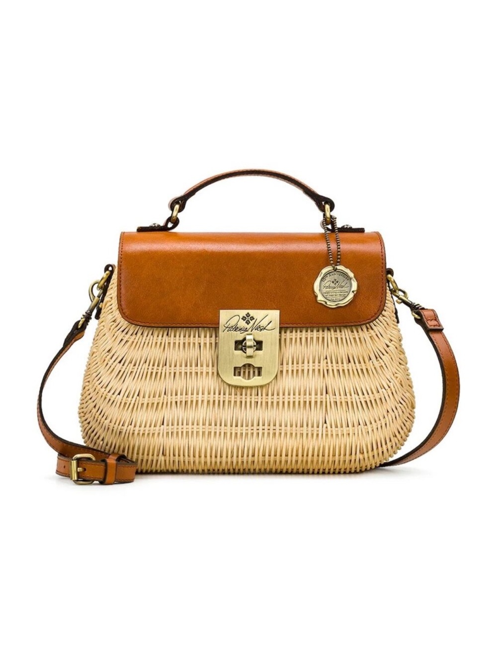 Patricia Nash Colimena Wicker Satchel Purse